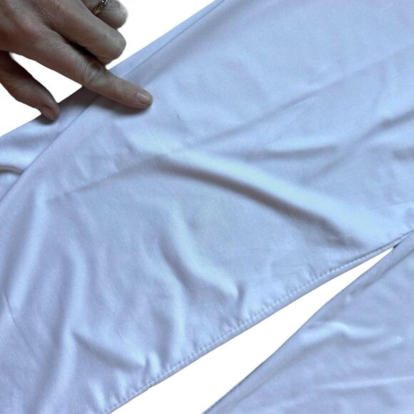 Women’s Loose Split Hem Yoga Pants High Waist Wide Leg Beach White XS - Picture 7 of 9